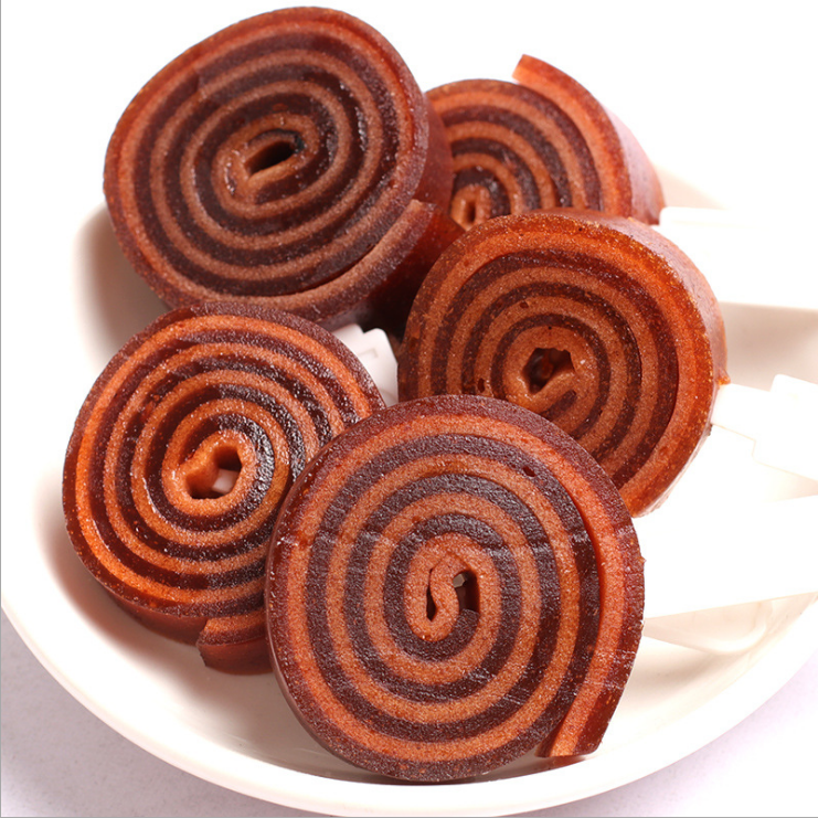 小滋时光山楂甜甜圈棒棒糖山楂卷 500g水果味果丹皮糕小零食 原味