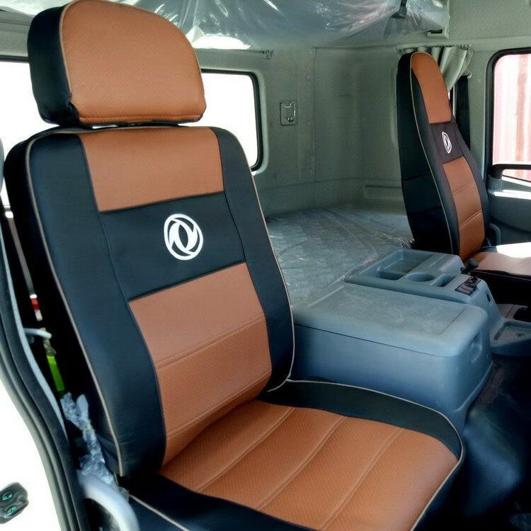 东风天龙座套klvlkckx大力神座椅套全包四季通用皮革坐套黑压红