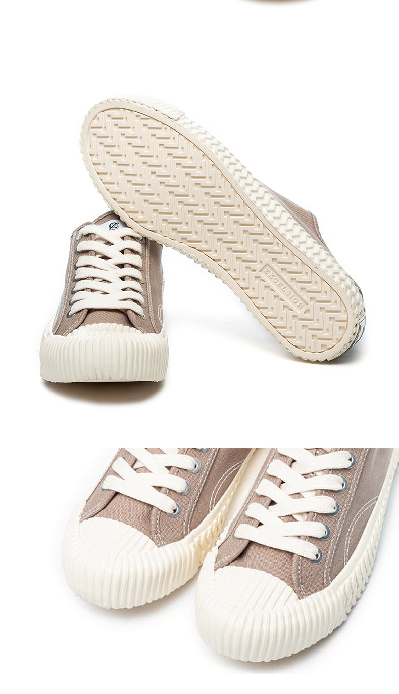 excelsior韩国饼干鞋女ulzzang百搭帆布鞋街拍情侣运动休闲鞋男浅米灰