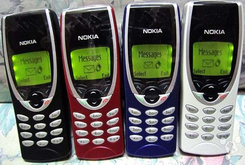 nokia/诺基亚8210 直板按键黄屏手机经典怀旧收藏老款机老人学生 黑色