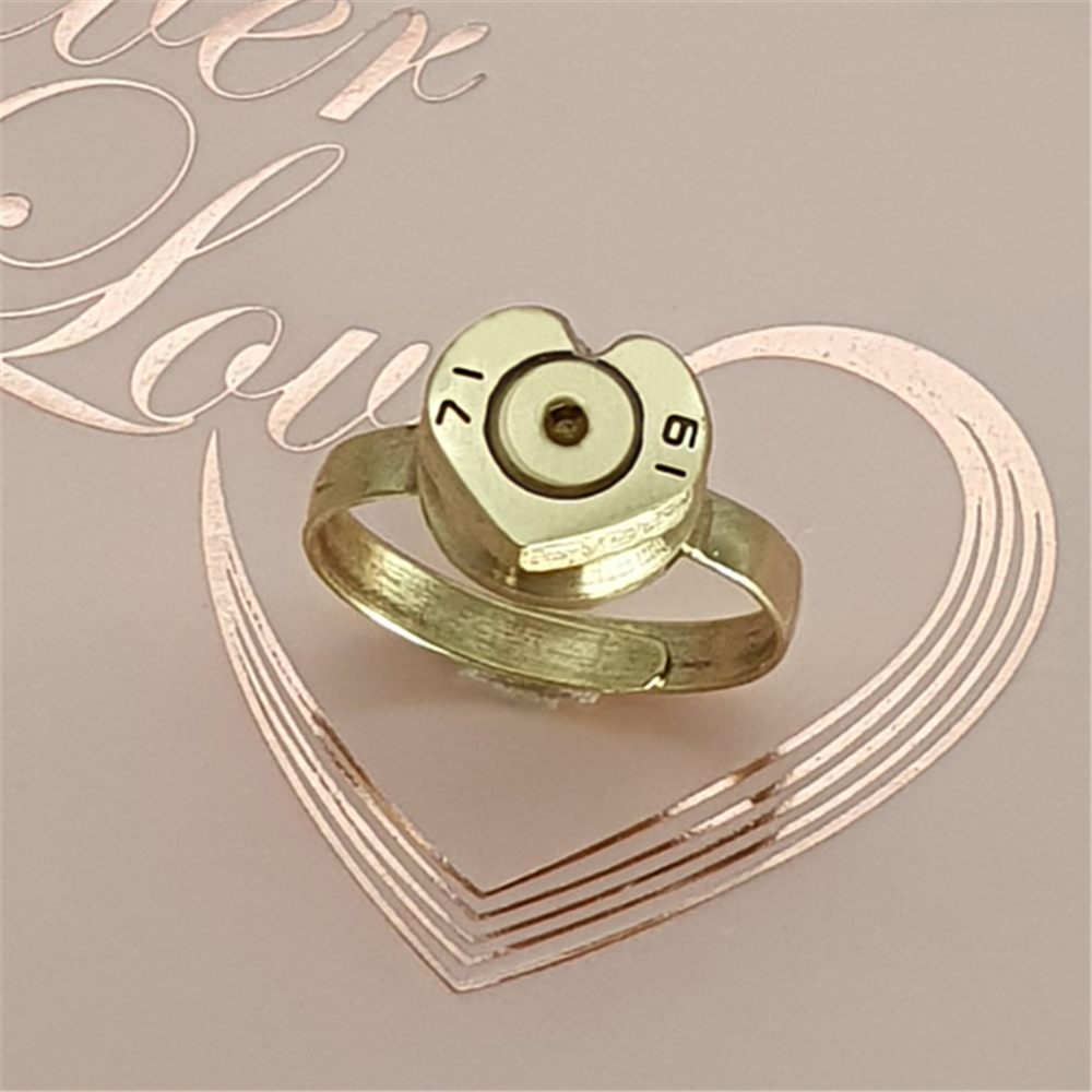 弹壳戒指壳戒指军恋礼物兵哥哥军旅饰品手工打磨高精首饰 高精1314