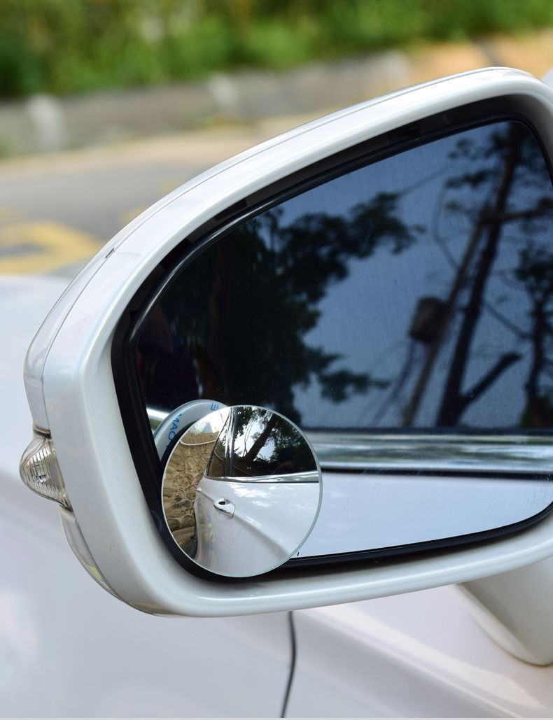 广角倒车镜汽车后视镜小圆镜盲点360度小车反光镜辅助镜盲区镜子无