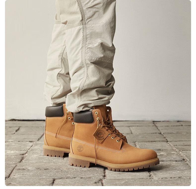 timberland添柏岚踢不烂男鞋大黄靴马丁靴户外休闲防水皮革10061