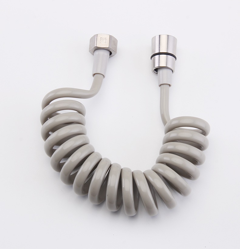 马桶喷枪伸缩水管软管电话线管弹簧管妇洗器可伸缩浇花304不锈钢高压
