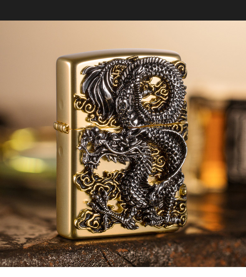 zippo官方打火机zp火机zippo男士祥龙在天送男友送礼收藏 祥龙在天