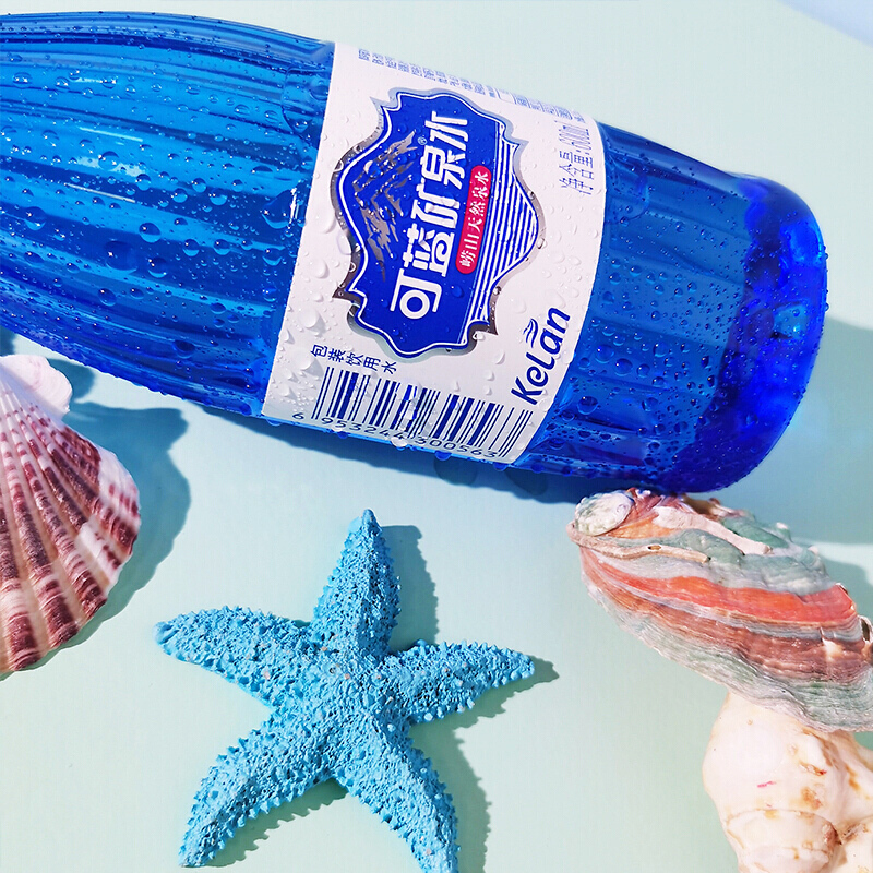 可蓝矿泉水崂山天然矿物质饮用水弱碱性瓶装水600ml24瓶整箱