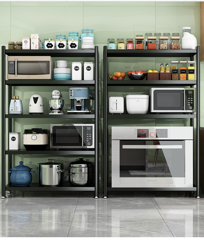 电器置物架厨房置物架落地多层微波炉烤箱多功能储物货架锅架锅具收纳