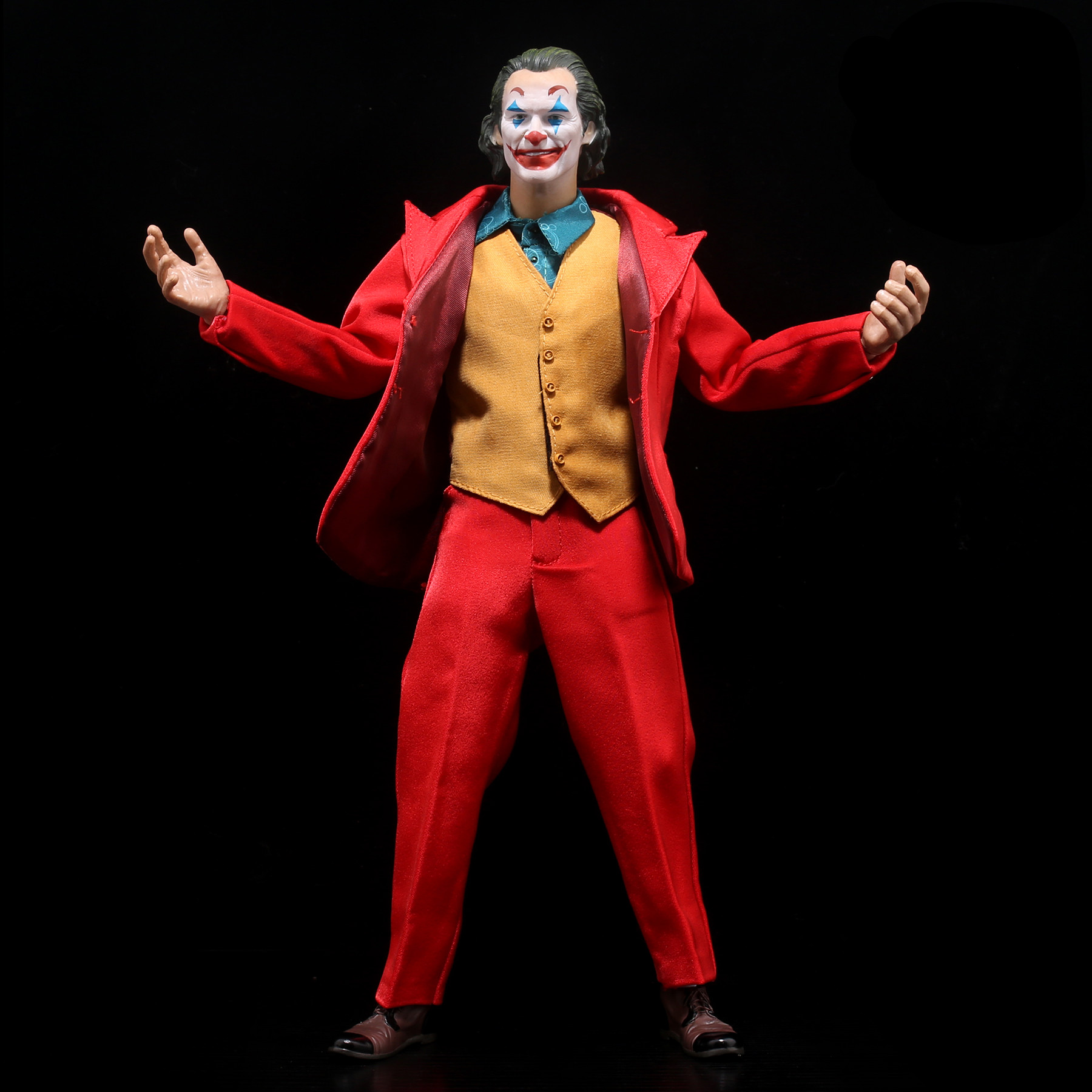 新年礼物 dc小丑起源电影喜剧杰昆菲尼克斯红布衣12寸可动模型兵人