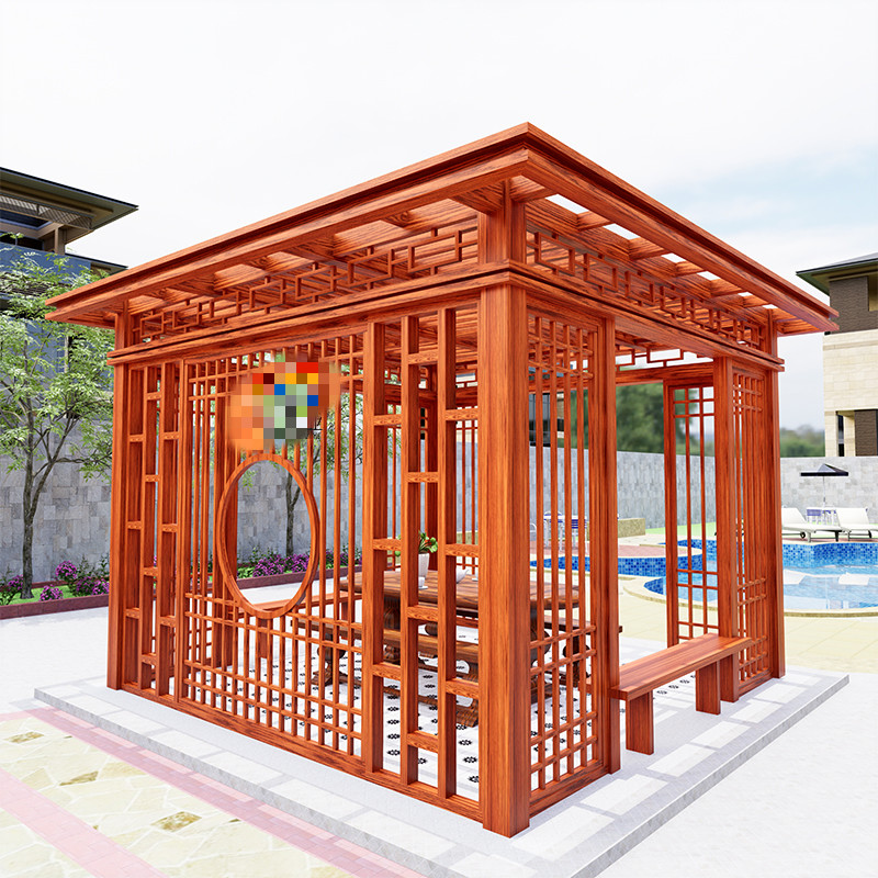 铝合金葡萄架 新中式防腐凉亭 长廊花架户外别墅庭院休闲走廊阳台花园