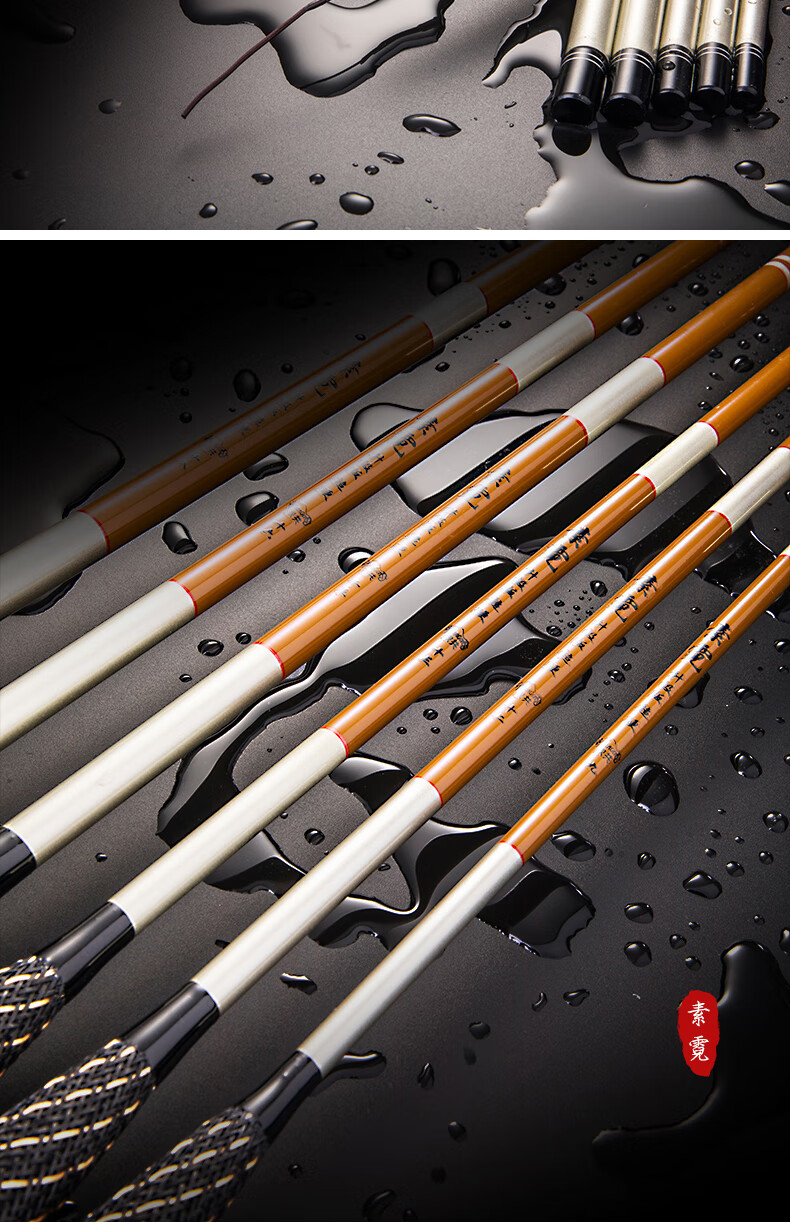 2022新款竹子鱼竿纯手工日本进口鲫鱼竿手杆超轻超硬超细碳素台钓竿37