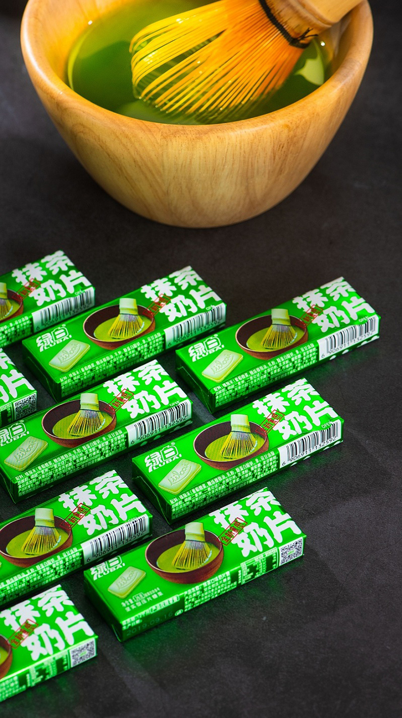 奶源原味抹茶牛奶片冲饮干吃条装含糖网红糖果零食原味牛奶片二盒40条