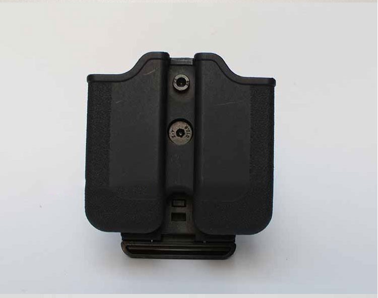 新款92g快拔套式枪套腰部旋转战术双排弹夹套92改快枪套塑料 92g绑腿