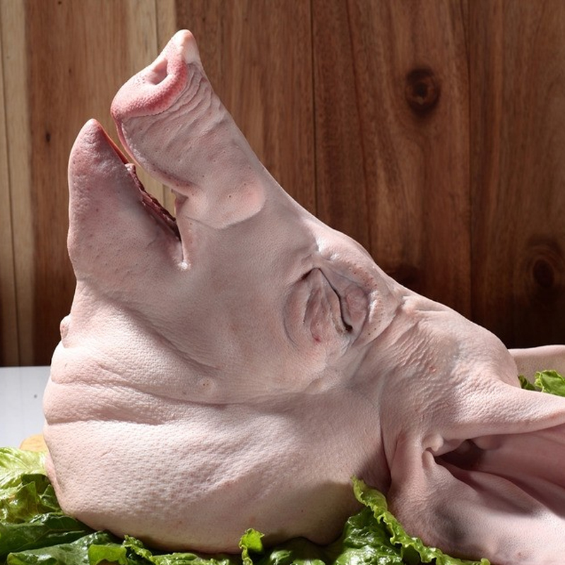 龙觇新鲜整只猪头无毛整个头干净猪脸猪头肉半边猪脸