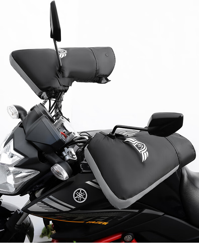 电动车把套冬季三轮车挡风防水骑跨摩托车车把套保暖棉护手套加厚 大