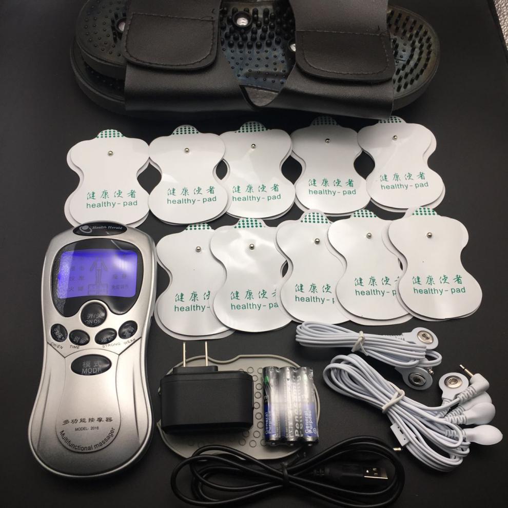 适用健康使者多功能经络仪脉冲针灸理疗全身穴位电疗家用 升级充电双
