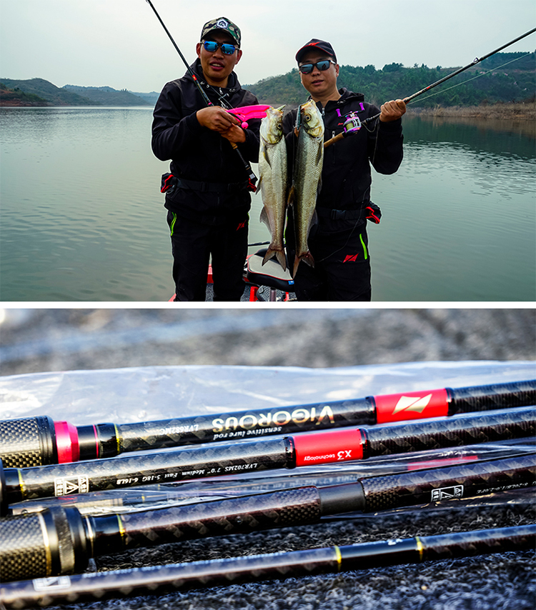 lureleader领峰2021新款凌系列路亚竿远投翘嘴竿鲈鱼竿虫竿泛用杆枪柄