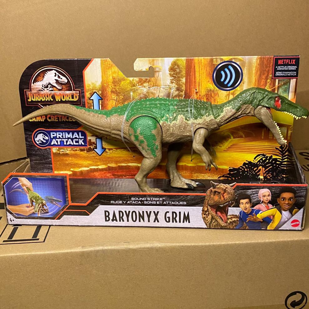 食肉牛龙美泰侏罗纪世界2全控竞技食肉牛龙联动声效恐龙玩具gjt59gjn