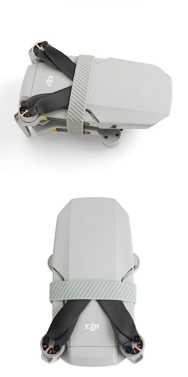 适用于大疆御mini2束桨器镜头盖一体绑带保护套mavic迷你2配件机身