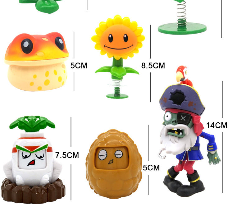 僵尸大作战玩具植物双向射手三叶草红针花礼盒儿童女孩套装 686-45