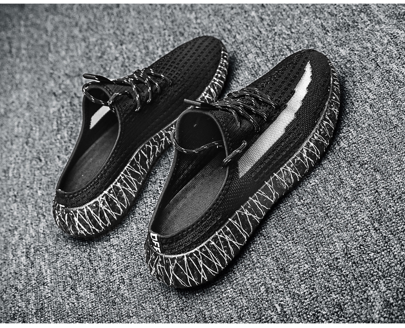 椰子拖鞋男ins潮夏季透气无后跟包头外穿运动网红超火半拖鞋黑色39