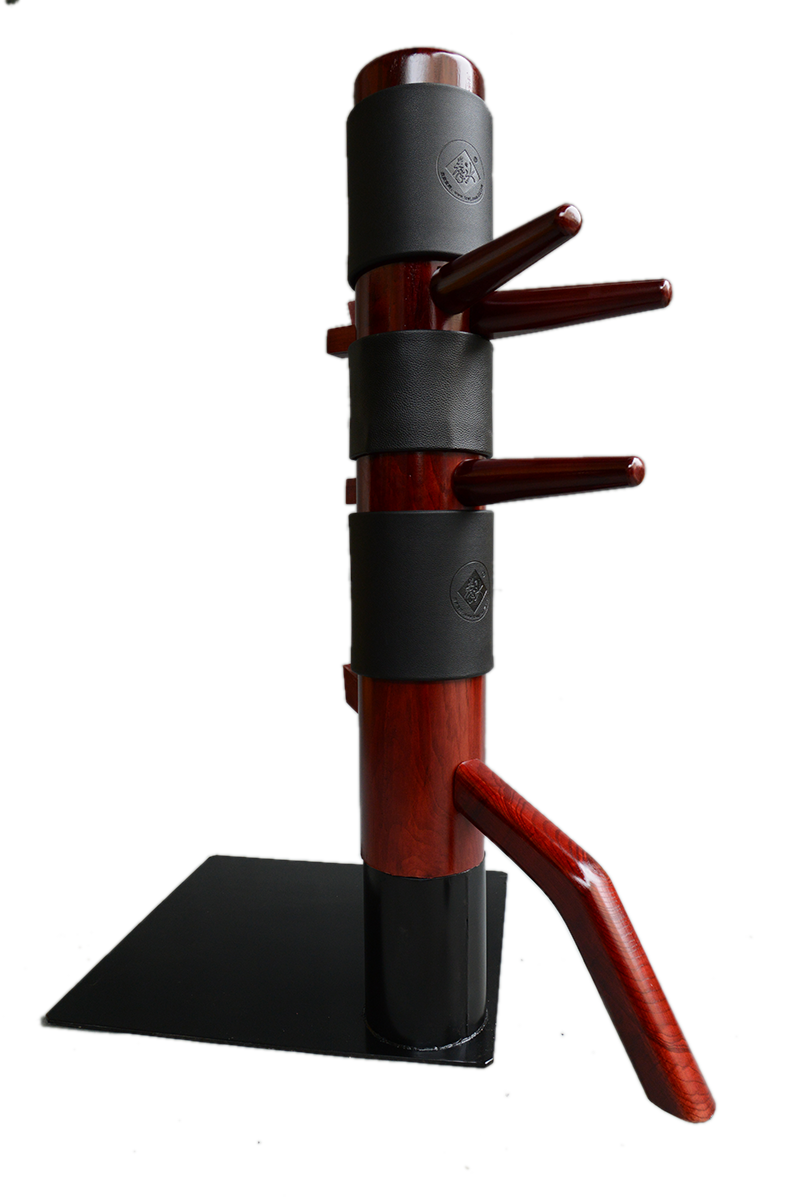 大铁板式木人桩落地式可移动练习桩咏春传统式叶问桩家用武术木人桩