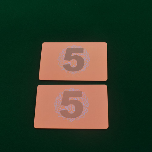 沧元麻将筹码卡棋牌室专用塑料卡片防水耐磨筹码币双面娱乐磨砂筹码牌