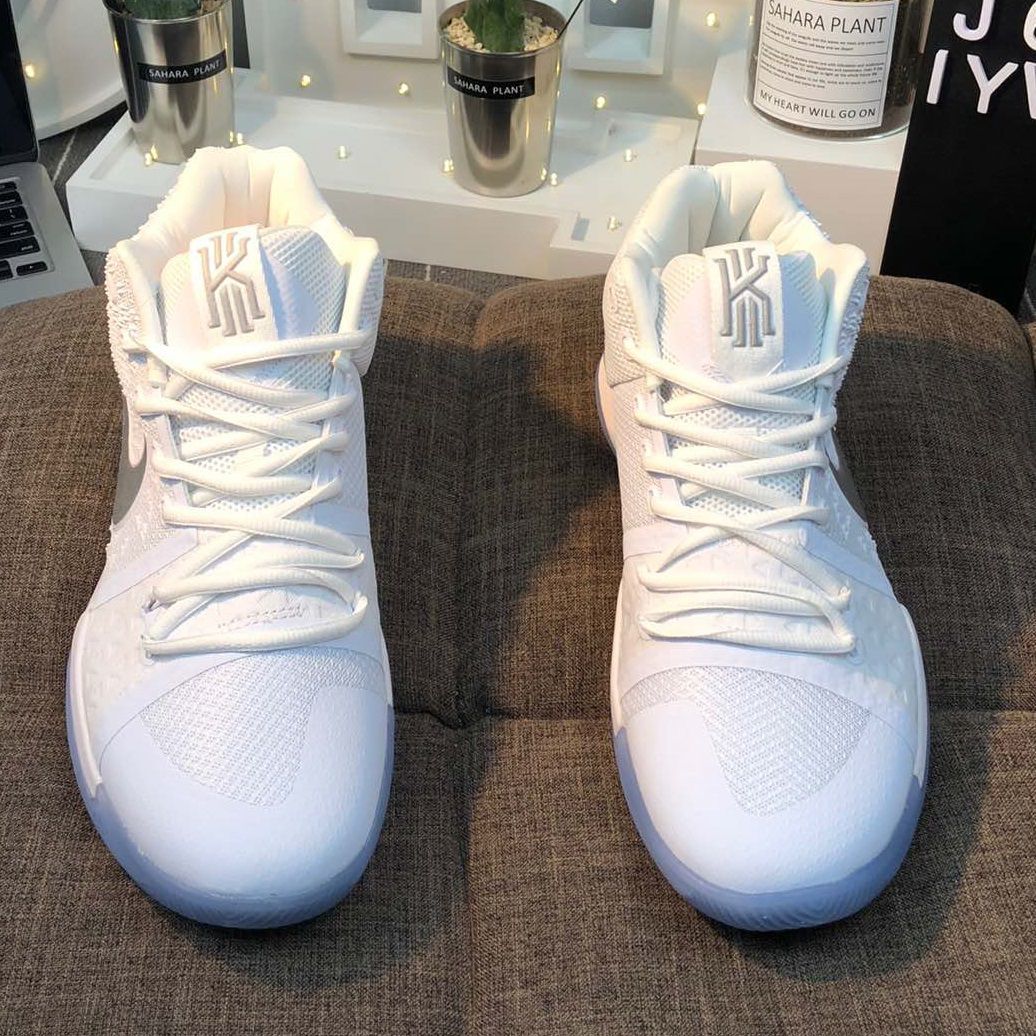 代德鲁大叔万圣节kyrie3复活节女权ncaa白金黑白男女篮球鞋3代白金39