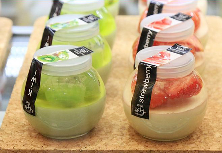 一次性球形冷饮杯甜品果冻杯圆形星球杯加盖pet塑料杯水果贴10个星球