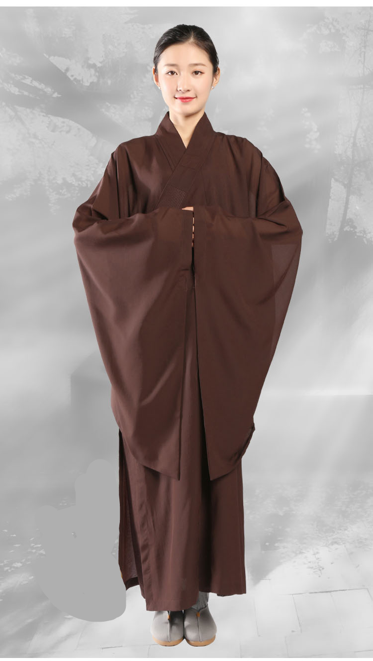 簘蕥 海青居士服 佛教用品和尚僧衣僧服佛衣海青居士服长褂 男女款