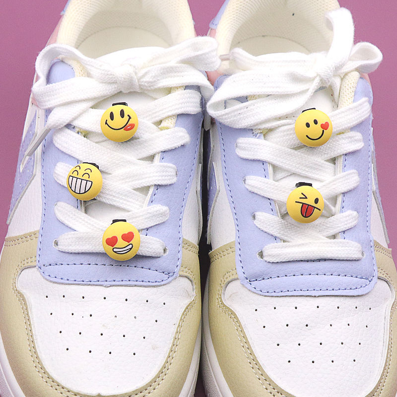 鞋子上的装饰品鞋带扣配件diy空军一号可爱表情包鞋扣笑脸配饰5个笑脸