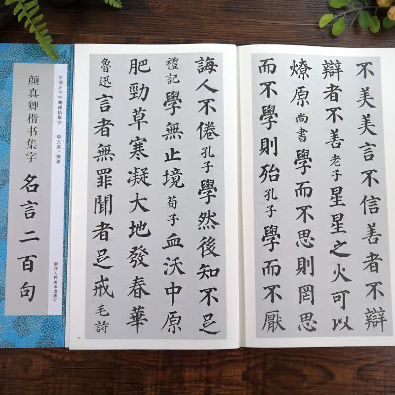颜真卿楷书集字名言二百句收录颜真卿楷书经典碑帖集字名言作品集临摹教程楷书毛笔书法字帖颜体多宝塔碑 李文采 褚潮歌 摘要书评试读 京东图书