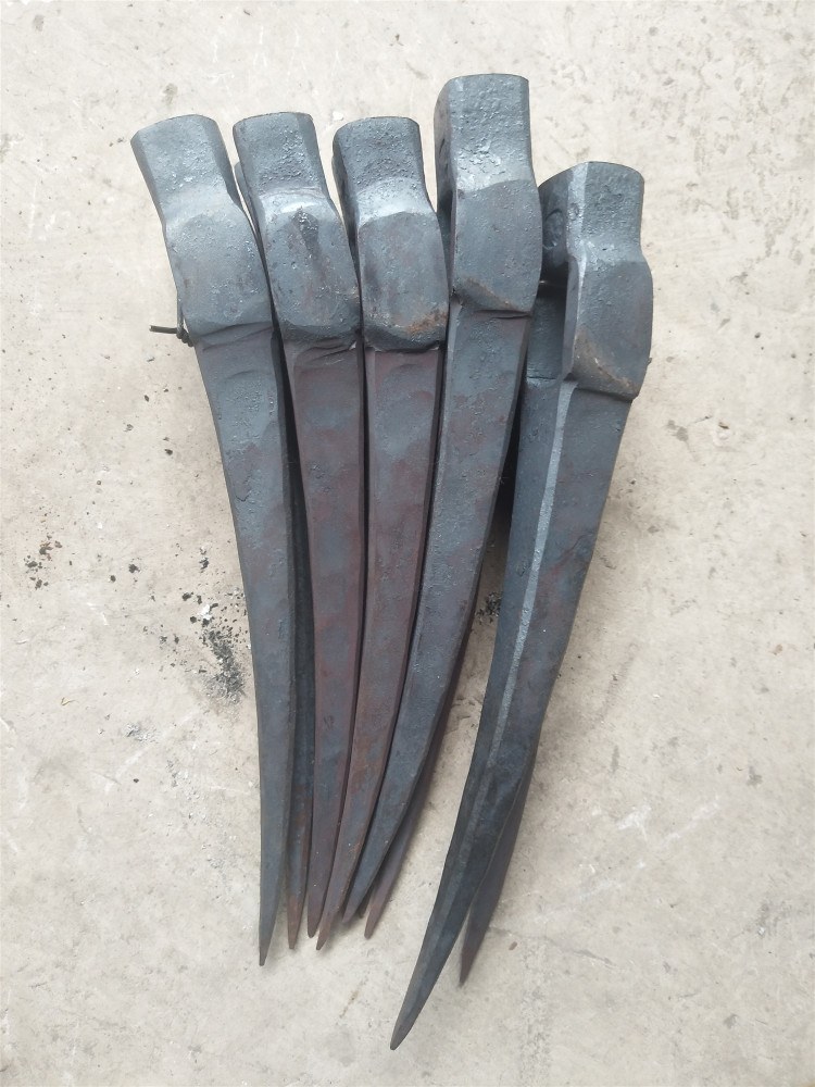 羊角挖笋小锄头农具种菜家用挖土开荒户外全钢加厚农用尖羊镐中号1斤7