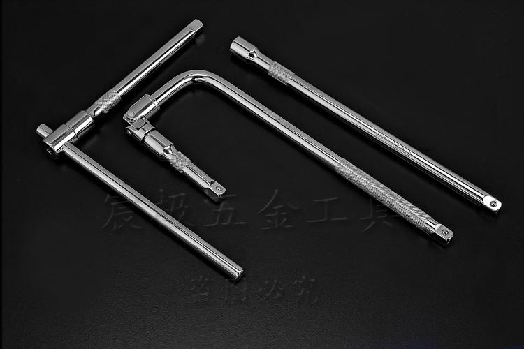 3/8接杆套筒接杆加长接杆短接杆弯杆万向节头滑杆扳手连接杆 新款万向