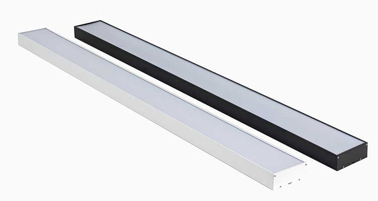 led方通灯4公分5公分7公分10cm格栅天花长条灯铝方通吊顶专用灯具黑框