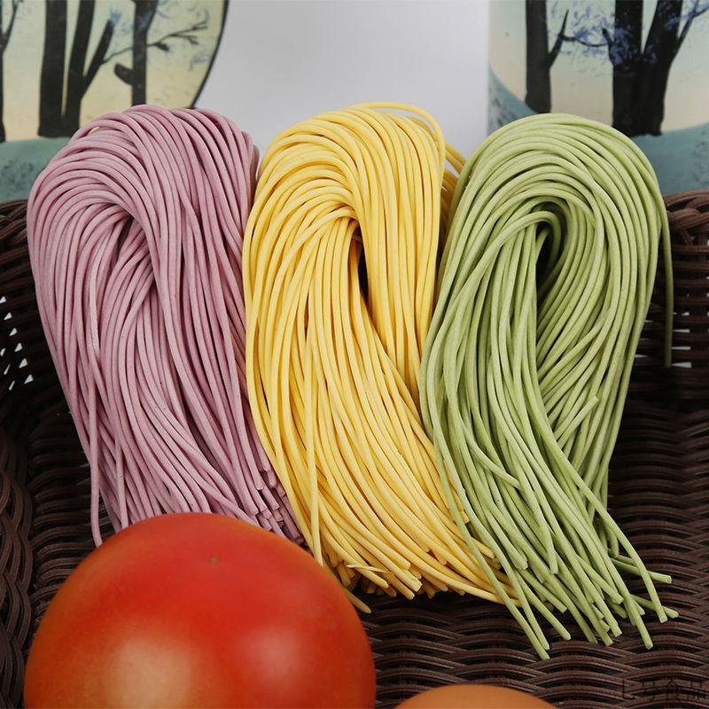 蔬菜面条生湿面彩色面条菠菜面胡萝卜面紫薯面条手擀面拉面半干面定制