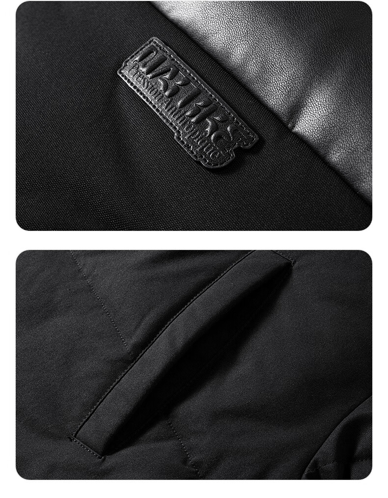GXG Men's Commuter Thick Cotton Jacket, Warm Coat, New for Winter 2024, Black, Size 175/L 9