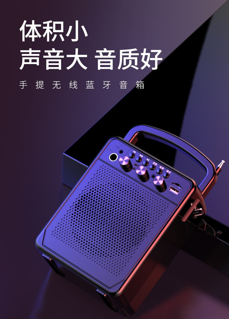 法玛奇(favmarch) 新科(shinco)通用蓝牙音箱充电插卡大音量摆摊收款