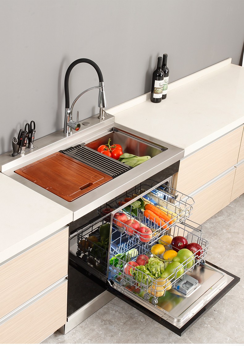 集成水槽 洗碗机净水器龙头一体 大容量洗碗柜 家用洗碗池 x6中配款6