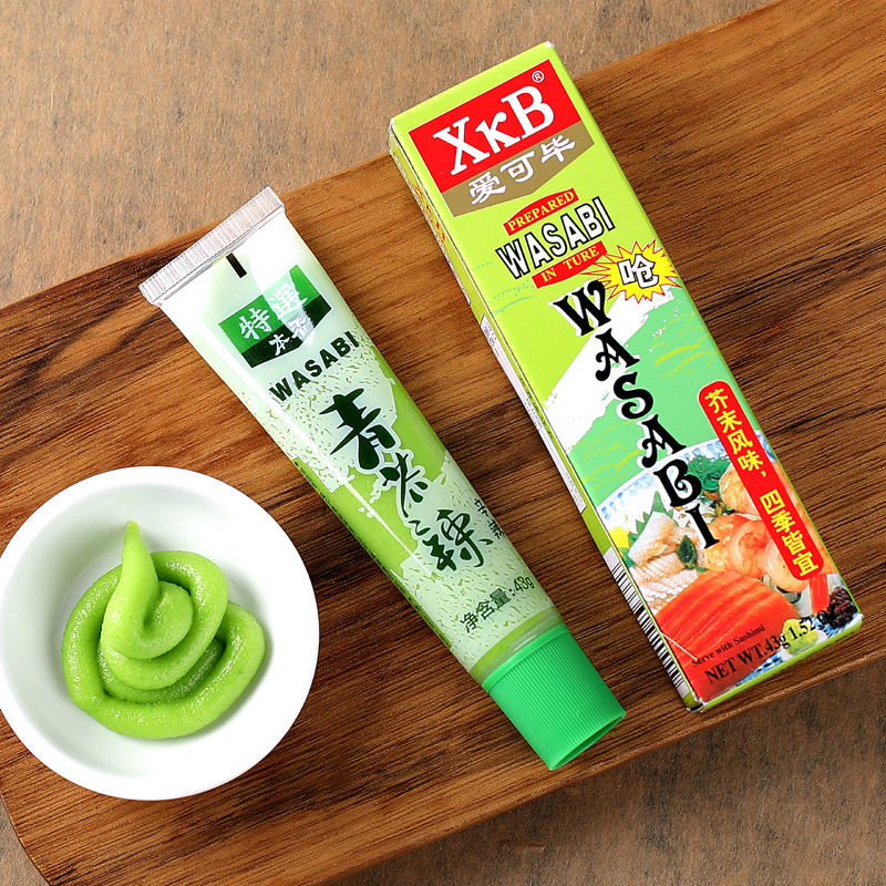 芥末酱43g海鲜三文鱼寿司芥辣酱调料辣根青芥辣够呛够辣芥末膏43g芥末