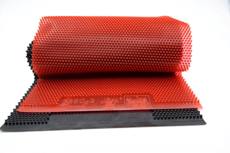 生胶388c2乒乓球胶皮球拍生胶套胶单胶皮固化蘑菇头单胶388c2黑色15mm