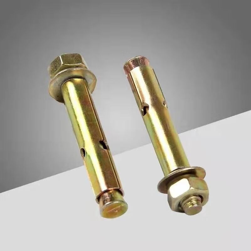 爵士整盒国标镀彩膨胀螺栓带孔拉爆螺丝吊顶空调拉爆m6m8m10m12m