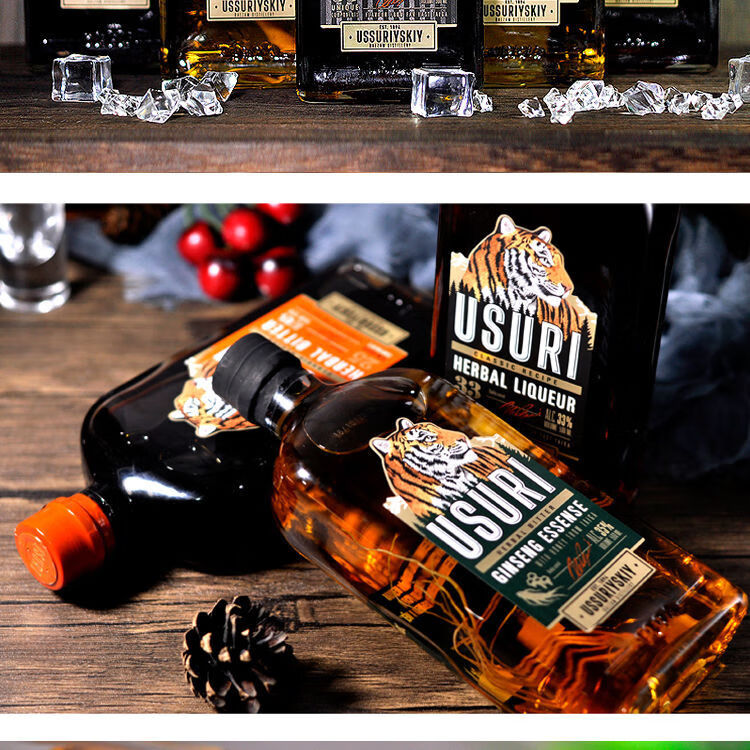 原装俄罗斯虎头酒俄罗斯原装进口500ml瓶多规格虎头牌强酊酒草酊酒蜜