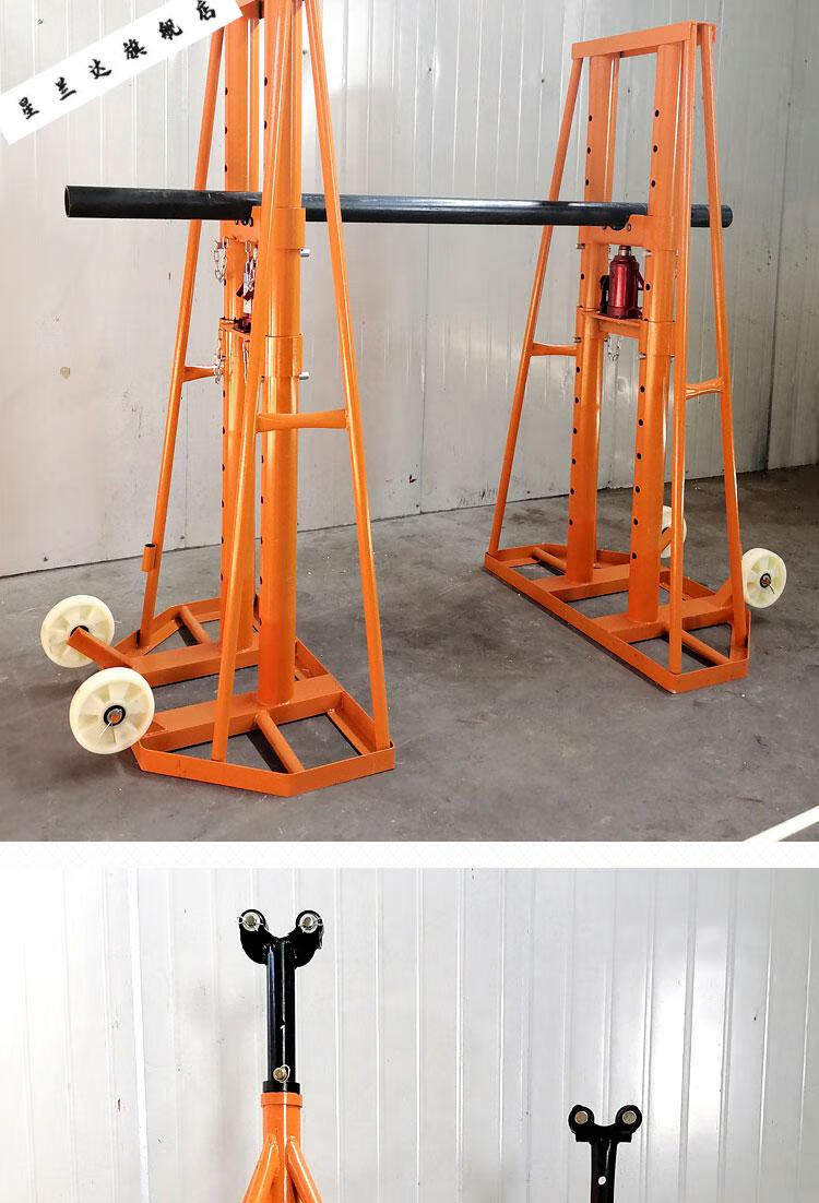 电力液压多孔电工电缆放线架光纤门式放线架盘架小型螺旋放线支架3吨