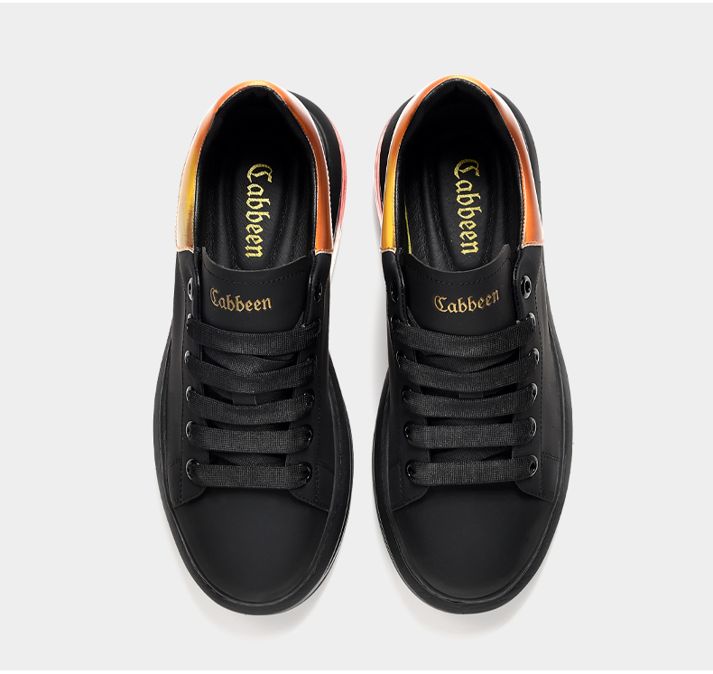 cabbeen卡宾男鞋小白鞋男透气新款春季厚底运动鞋男2022潮流鞋男士