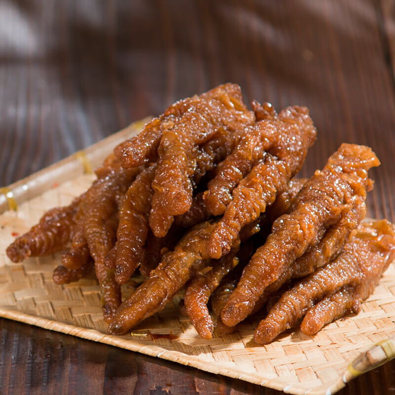 留夫鸭 虎皮凤爪180g*2锁鲜装即食熟食肉类美食鸡爪零食特色小吃 虎皮