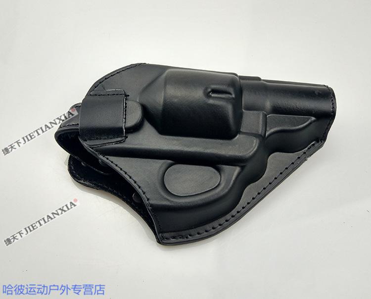 cs军迷配件通用左轮枪套zp5转轮皮套腰部牛皮套牛津布05式快拨枪套