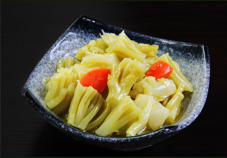 宁波爽口菜花梗花菜梗泡菜酱菜下饭菜 250克袋装x4 花菜梗500克x2