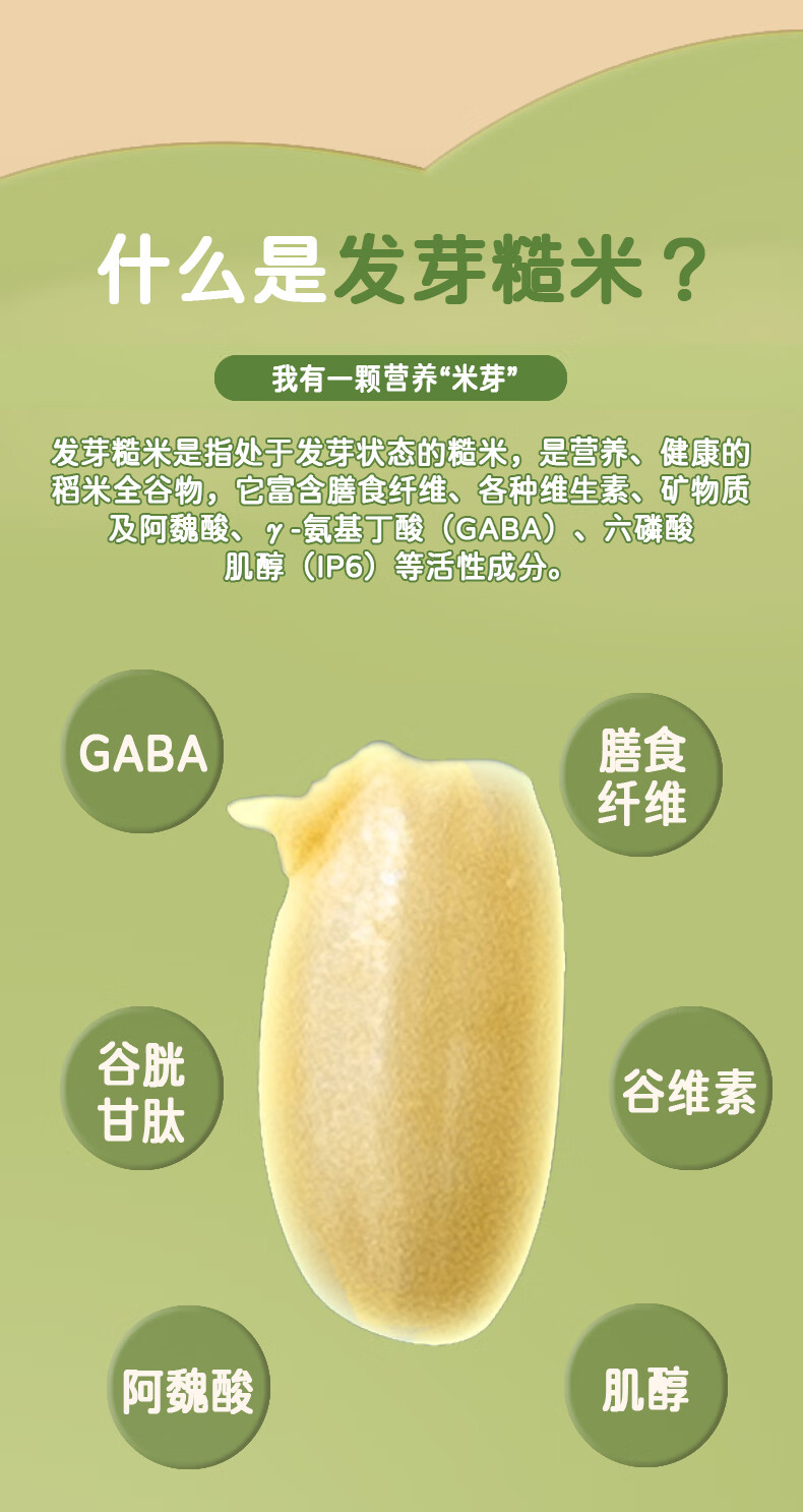 发芽糙米小町发芽米粗粮五谷杂粮米5斤健身饱腹低gi胚芽米