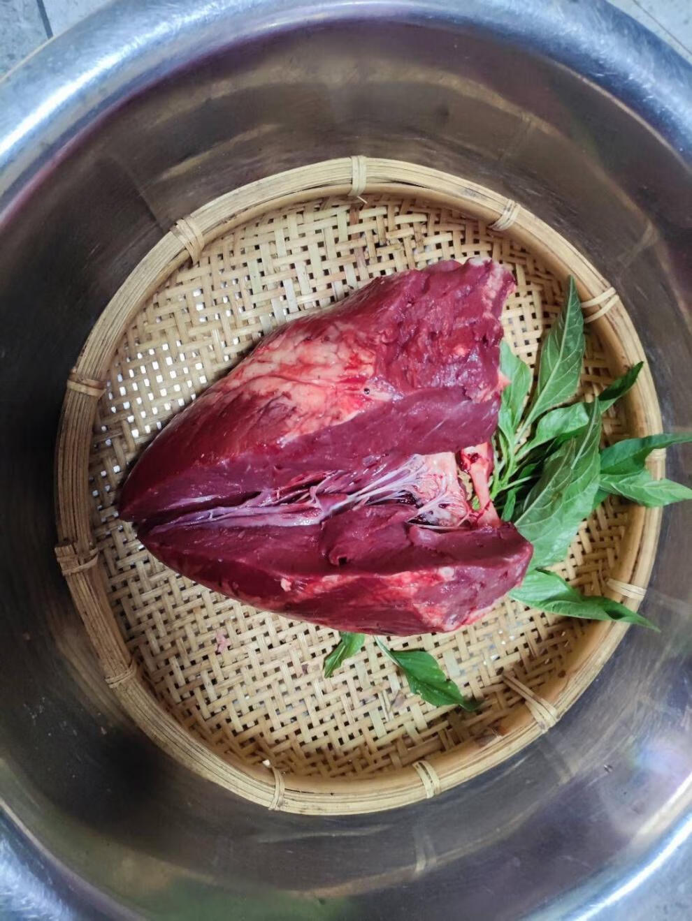 新鲜牛心2斤真空包装国产黄牛现杀生鲜速冻牛杂牛心新鲜牛心2斤装