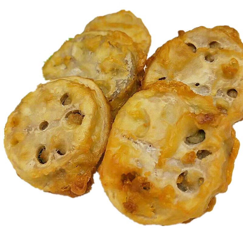 黄金藕合炸藕饼莲藕夹肉脆香藕盒酒店粥店特色油炸小吃冷冻半成品800g